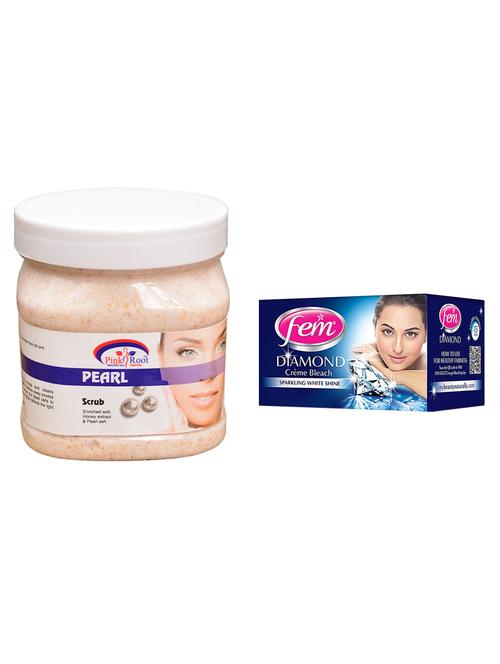 pink root pearl scrub 500ml with fem diamond bleach - 17384870 - Very Small Image - 1