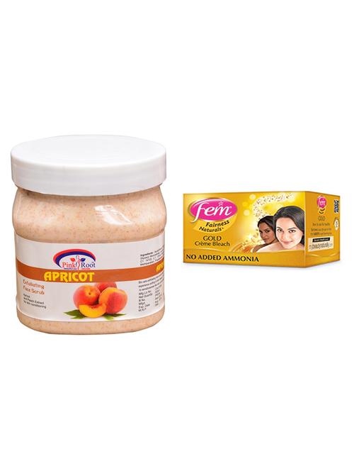 pink root apricot scrub 500ml with fem gold bleach - 17384892 - Very Small Image - 1