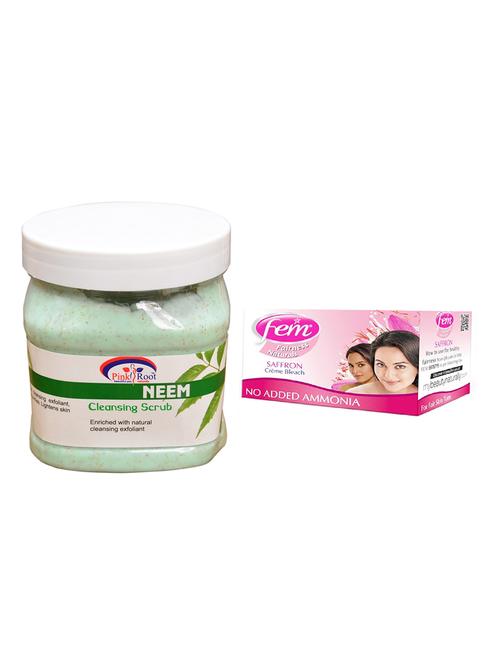 pink root neem scrub 500ml with fem saffron bleach - 17384933 - Very Small Image - 1