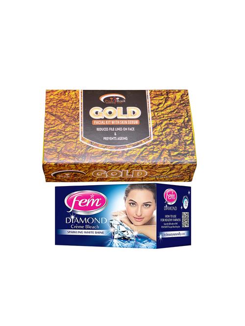 pink root gold facial kit 83gm with fem diamond bleach - 17384946 - Very Small Image - 1