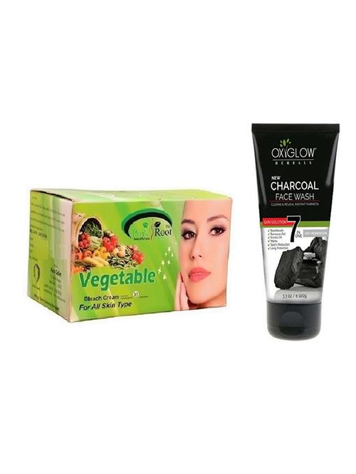 pink root vegetable bleach 250g with oxyglow charcoal face wash - 17385075 - Very Small Image - 1