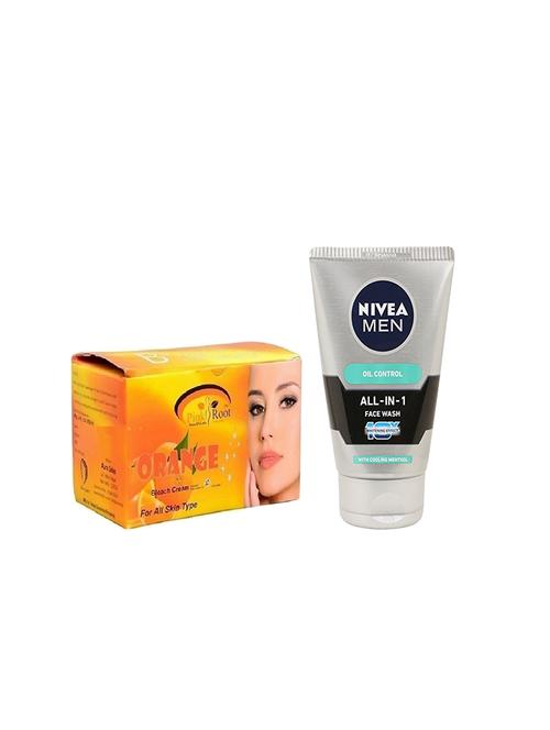 pink root orange bleach 250g with nivea oil control face wash - 17385132 - Very Small Image - 1