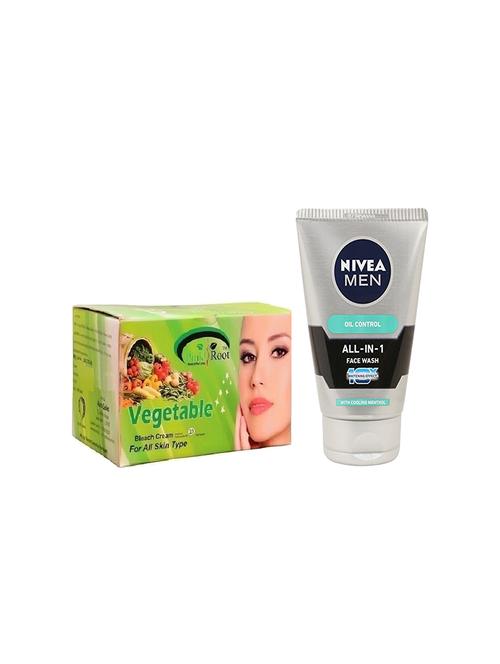 pink root vegetable bleach 250g with nivea oil control face wash - 17385135 - Very Small Image - 1