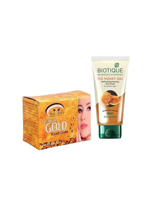 pink root gold bleach 250g with biotique honey facewash - 17385137 - Very Small Image - 1