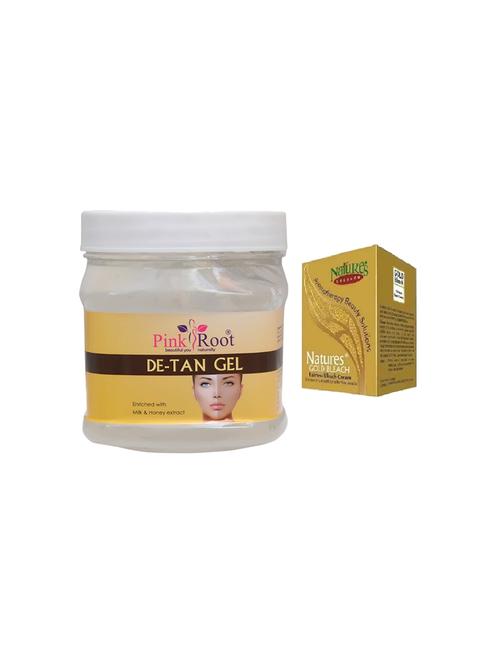 pink root de-tan gel 500gm with natures gold bleach 50g - 17385165 - Very Small Image - 1
