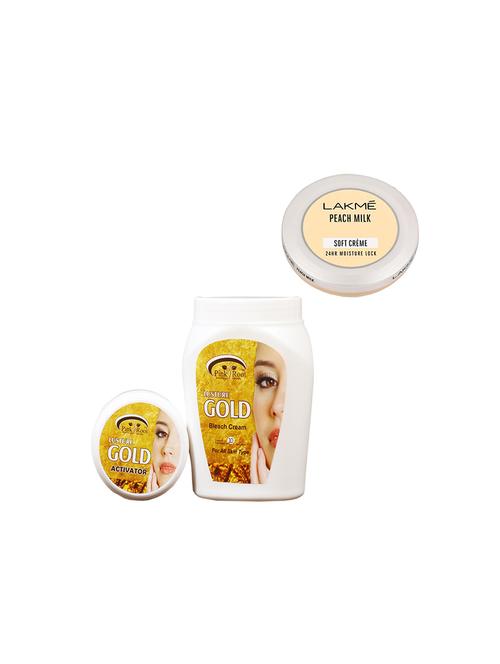 pink root gold bleach 1kg with lakme peach milk soft creme - 17385248 - Very Small Image - 1