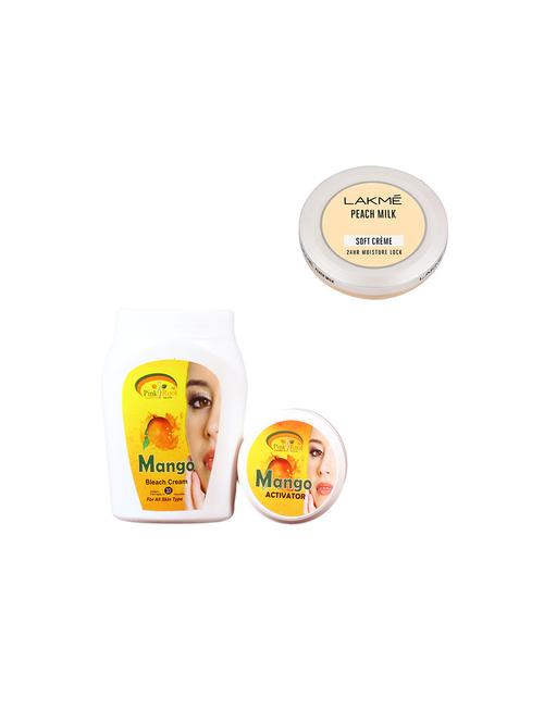 pink root mango bleach 1kg with lakme peach milk soft creme - 17385250 - Very Small Image - 1