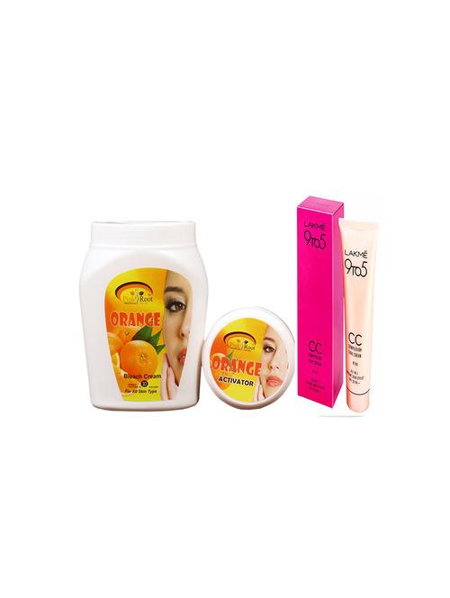 pink root orange bleach 1kg with lakme 9to5 cc cream - 17385286 - Very Small Image - 1