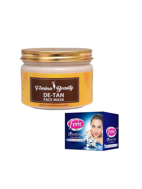 femina beauty de-tan mask with fem diamond bleach - 17385335 - Very Small Image - 1
