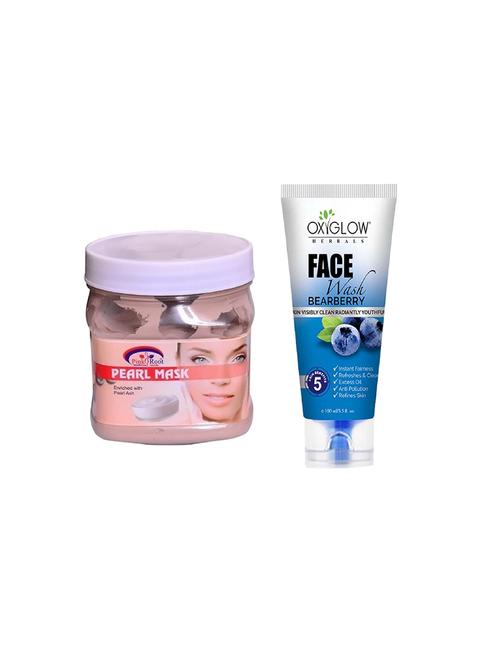 pink root pearl mask 500ml with oxyglow bearberry face wash - 17385460 - Very Small Image - 1