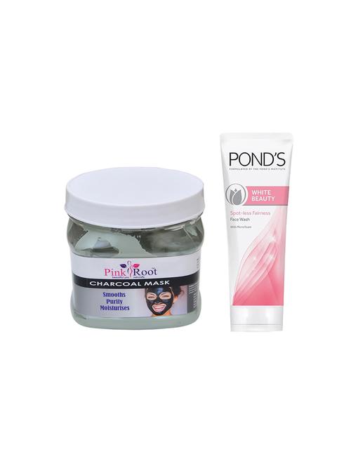 pink root charcoal mask 500g with pond's white beauty facewash - 17385479 - Very Small Image - 1