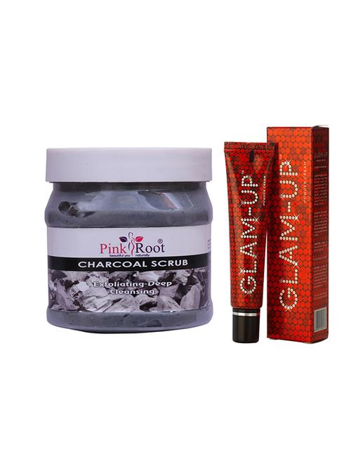 pink root charcoal scrub with glam up - 17386110 - Very Small Image - 1