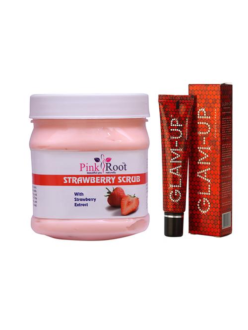 pink root strawberry scrub with glam up - 17386129 - Very Small Image - 1