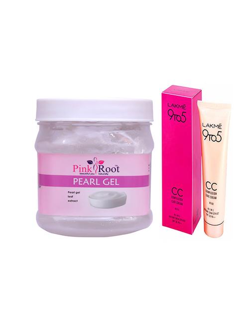 pink root pearl gel with lakme 9to5 cc cream - 17386286 - Very Small Image - 1