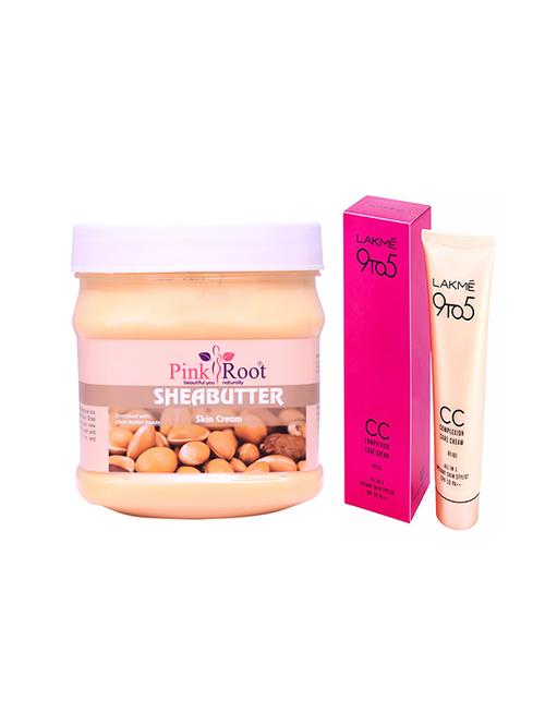 pink root sheabutter cream with lakme 9to5 cc cream - 17386291 - Very Small Image - 1