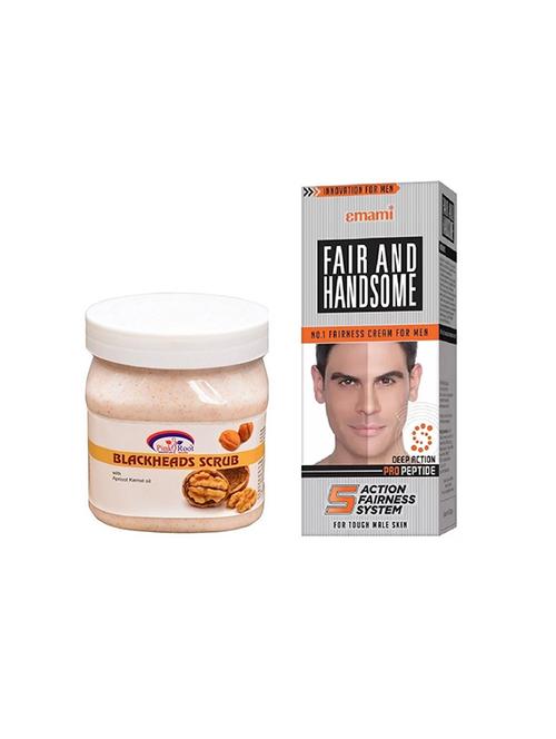 pink root bleackheads scrub 500ml with emami fair & handsome 30g - 17386323 - Very Small Image - 1