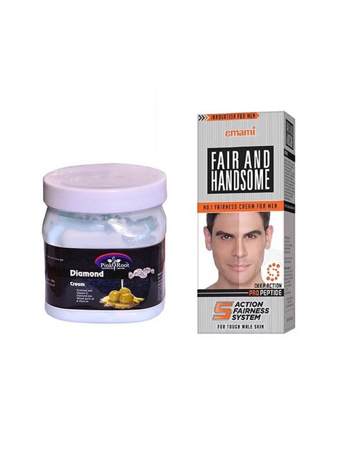 pink root diamond cream 500ml with emami fair & handsome 30g - 17386353 - Very Small Image - 1
