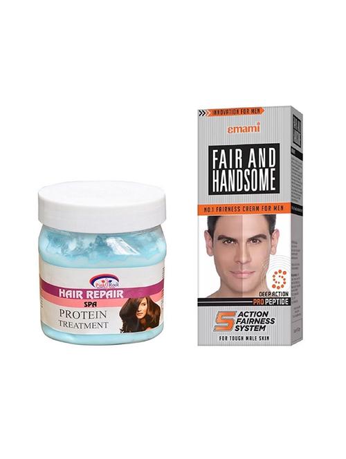 pink root hair repair spa 500ml with emami fair & handsome 30g - 17386358 - Very Small Image - 1