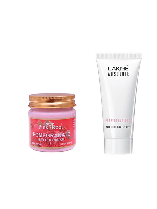 pink root pomegranate butter cream 100gm with lakme absolute face wash - 17386621 - Very Small Image - 1