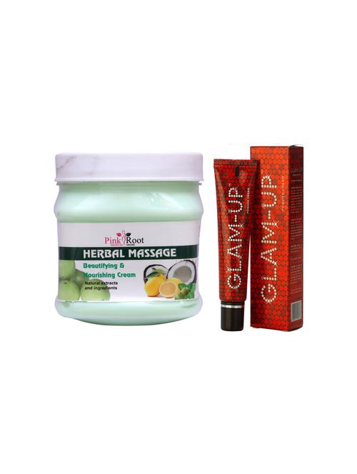 pink root herbal massage cream with glam up - 17386702 - Very Small Image - 1