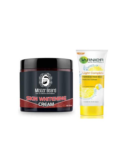 mister beard skin whitening cream with garnier light complete fairness face wash - 17386791 - Very Small Image - 1