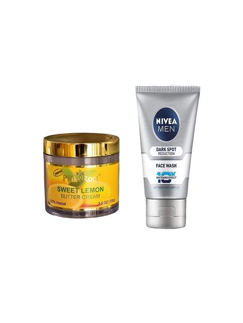 pink root sweet lemon butter cream 100g with nivea men dark spot reduction face wash - 17387099 - Very Small Image - 1