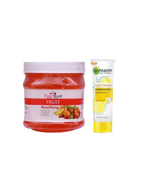 pink root fruit gel with garnier light complete fairness face wash - 17387158 - Very Small Image - 1