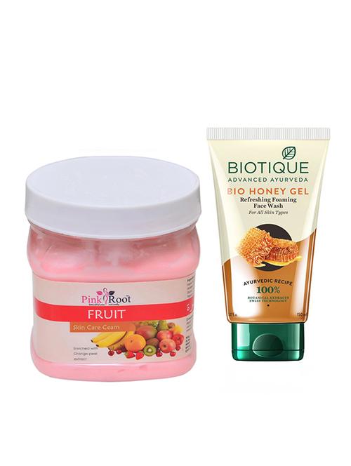 pink root fruit cream 500g with biotique honey facewash - 17387197 - Very Small Image - 1
