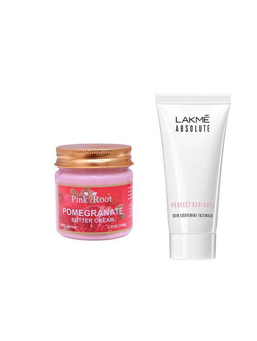 pink root pomegranate butter cream 100gm with lakme absolute face wash - 17387407 - Very Small Image - 1