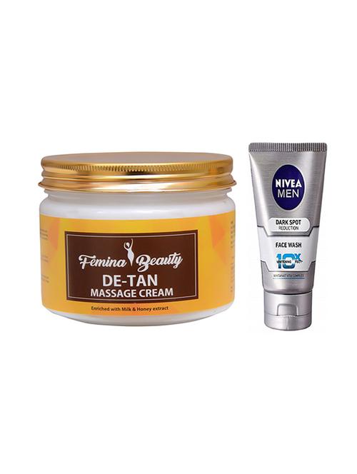 femina beauty de-tan cream with nivea dark spot face wash - 17387474 - Very Small Image - 1