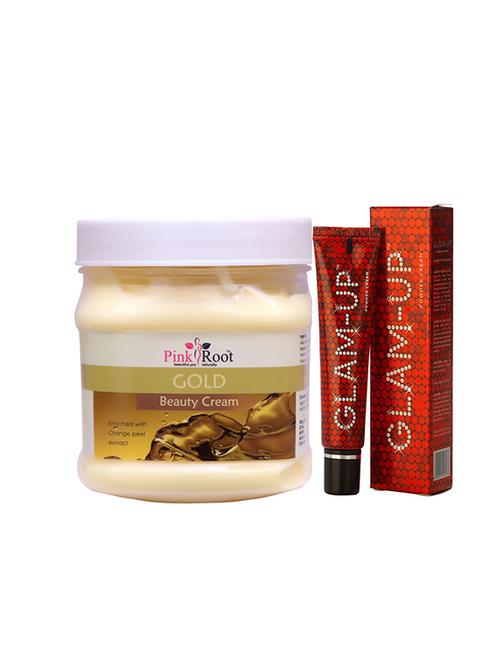 pink root gold cream with glam up - 17387552 - Very Small Image - 1