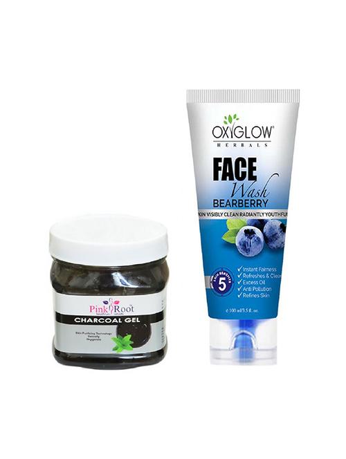 pink root pink root charcoal gel 500ml with oxyglow bearberry face wash - 17387663 - Very Small Image - 1