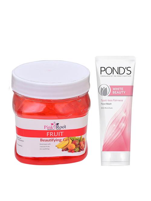 pink root fruit gel 500g with pond's white beauty facewash - 17387707 - Very Small Image - 1