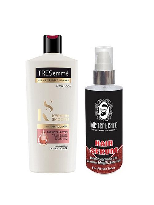 mister beard hair serum with tresemme keratin conditioner - 17387766 - Very Small Image - 1