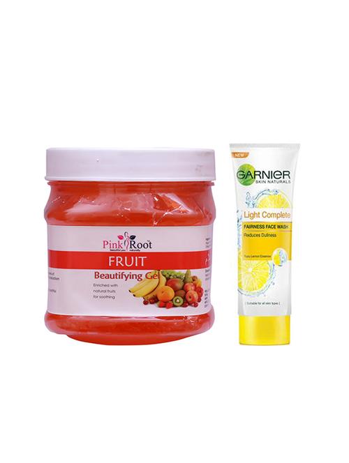 pink root fruit gel with garnier light complete fairness face wash - 17387854 - Very Small Image - 1