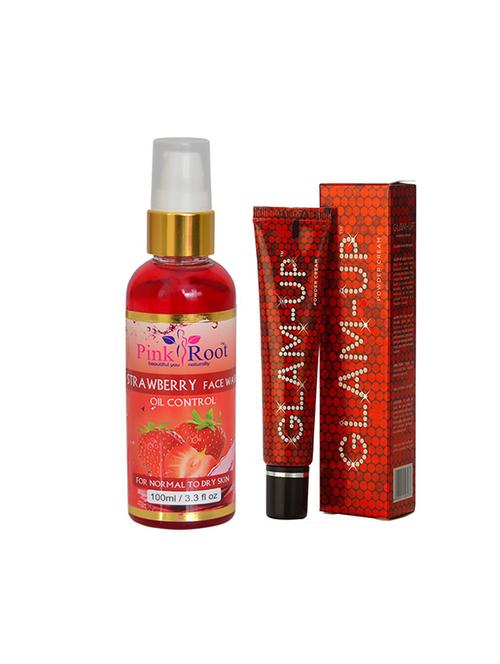 pink root strawberry face wash with glam up - 17387886 - Very Small Image - 1