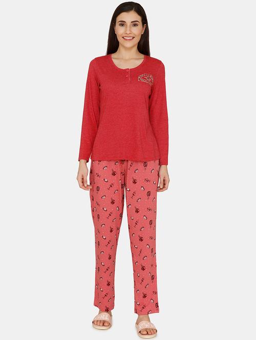 printed nightwear pyjama set - 17388261 - Very Small Image - 1
