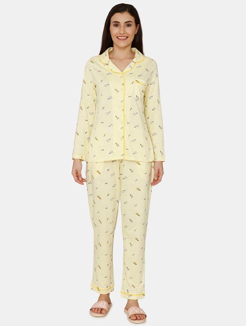 printed nightwear pyjama set - 17388265 - Very Small Image - 1