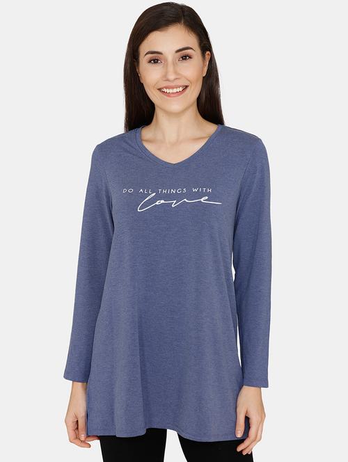 v neck sleepwear tee - 17388278 - Very Small Image - 1