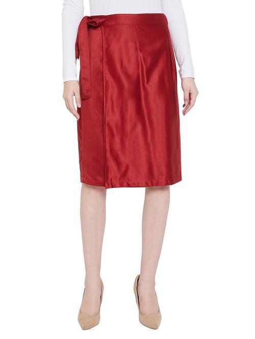 tie front a-line skirt - 17388859 - Very Small Image - 1