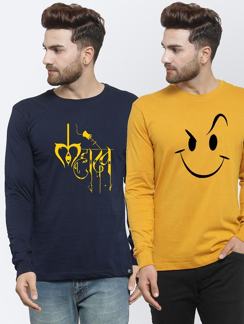 multi colored printed t-shirts combo - 17389406 - Very Small Image - 1