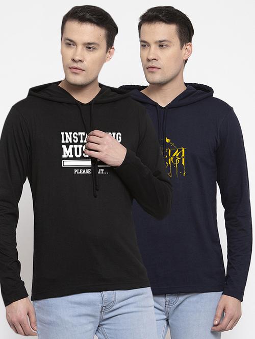 multi colored printed t-shirts combo - 17390420 - Very Small Image - 1