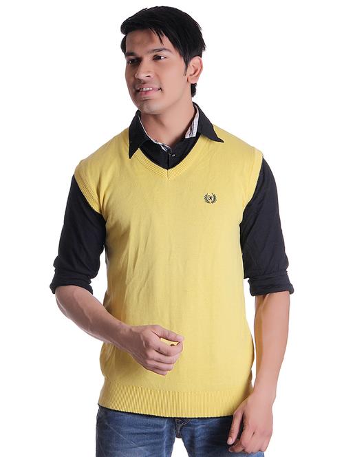 yellow solid pullover - 17391803 - Very Small Image - 1
