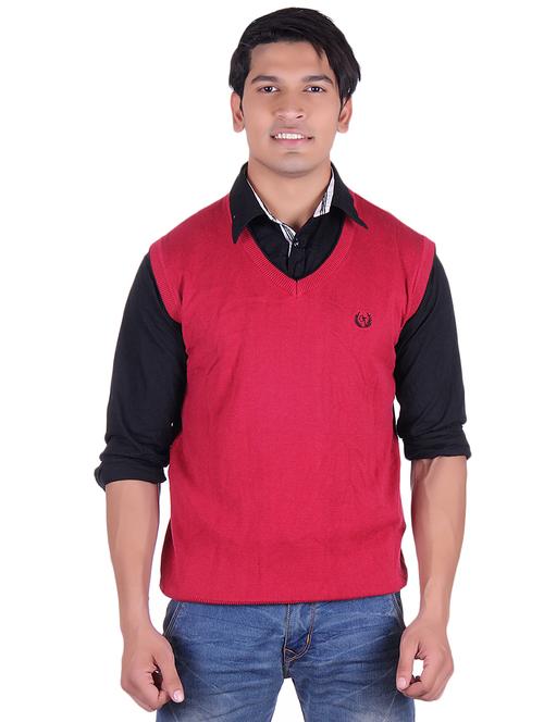 red solid pullover - 17391806 - Very Small Image - 1