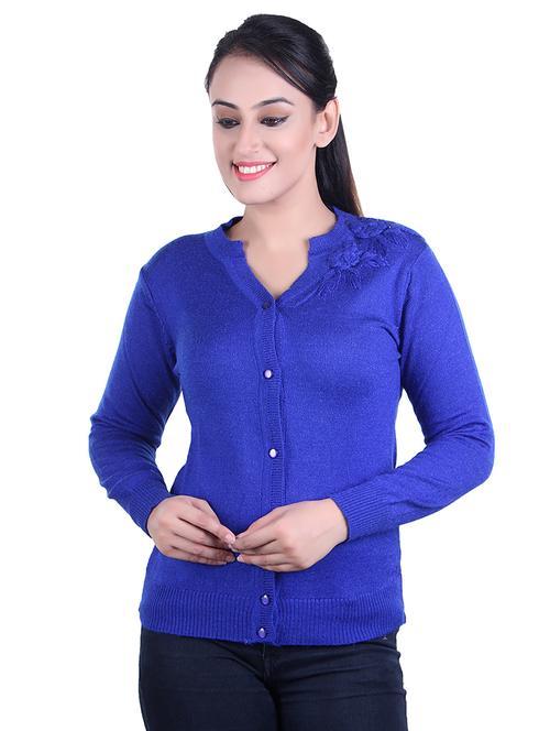 v-neck acrylic wool cardigan - 17392005 - Very Small Image - 1