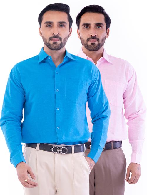 mens solids formal shirt - 17392530 - Very Small Image - 1
