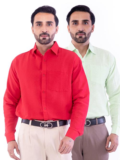 mens solids formal shirt - 17392871 - Very Small Image - 1