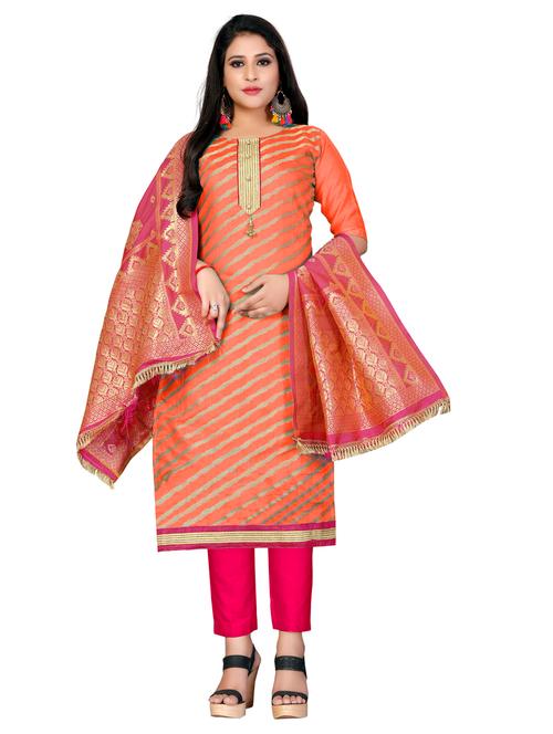 self design unstitched suit - 17393603 - Very Small Image - 1