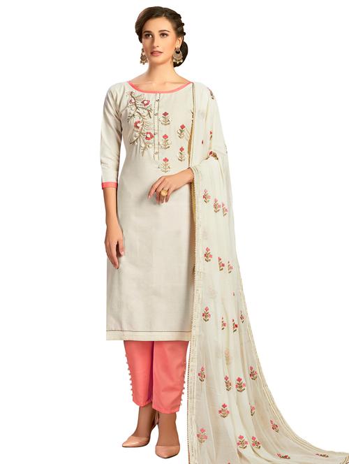 self design unstitched suit - 17393654 - Very Small Image - 1