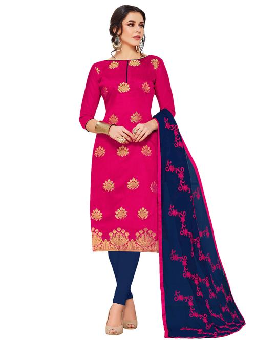 embroidered unstitched suit - 17393687 - Very Small Image - 1